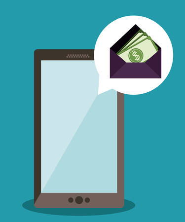 Technology design over blue background, vector illustrationのイラスト素材