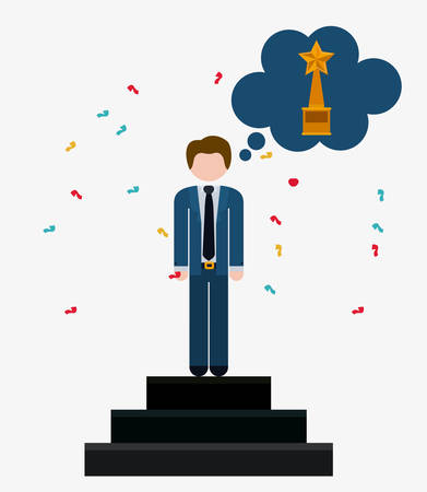 Competitive design over white background, vector illustrationのイラスト素材