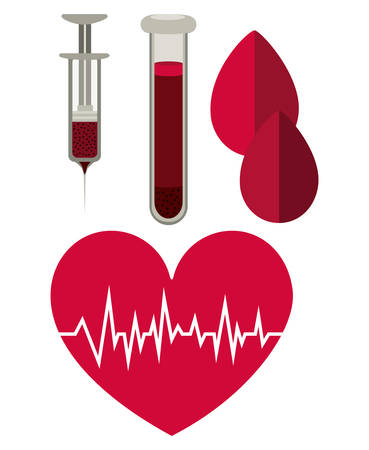 Donate Blood design over white background, vector illustrationのイラスト素材