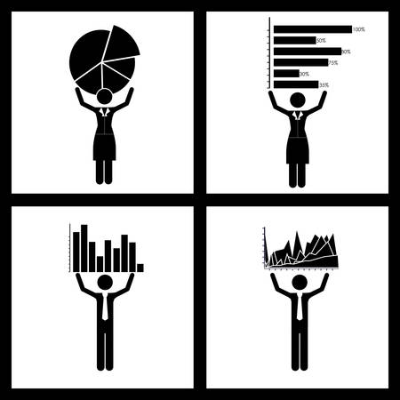 Pictogram design over white background, vector illustrationのイラスト素材