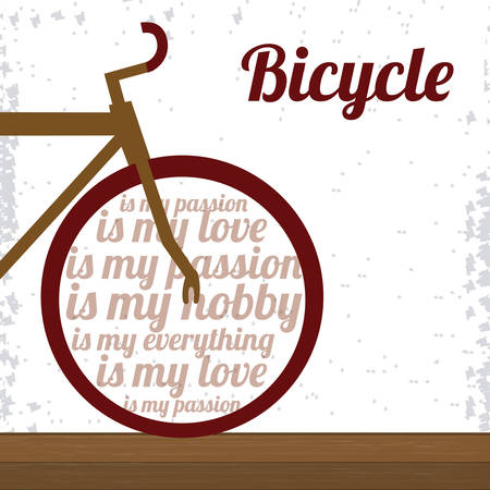 Bike lifestyle design over white background, vector illustrationのイラスト素材