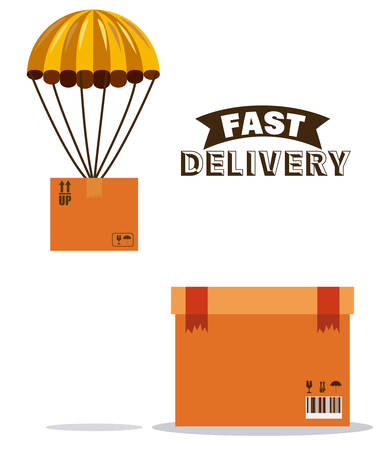Delivery design over white background, vector illustrationのイラスト素材