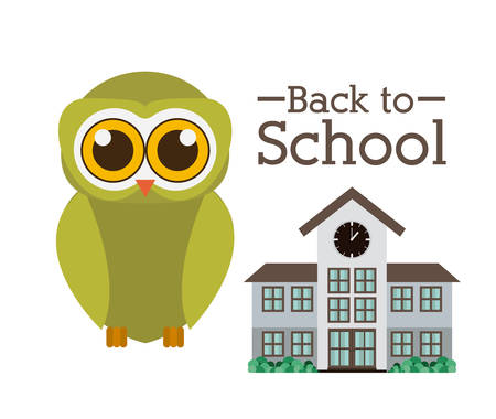 Back to school design over white background, vector illustrationのイラスト素材