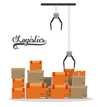 Delivery design over white background, vector illustrationのイラスト素材