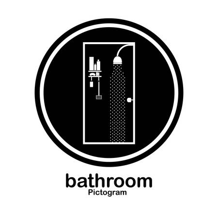 Pictogram design over white background, vector illustrationのイラスト素材