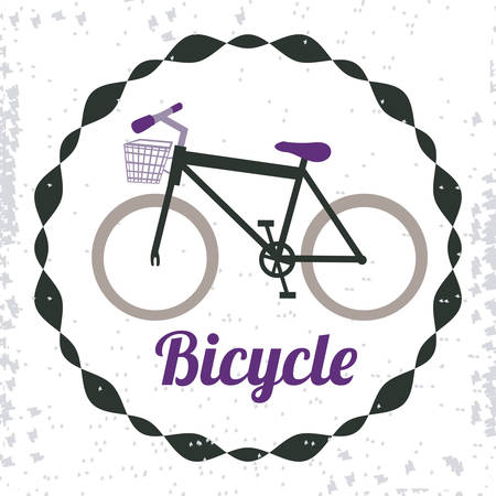 Bike lifestyle design over white background, vector illustrationのイラスト素材