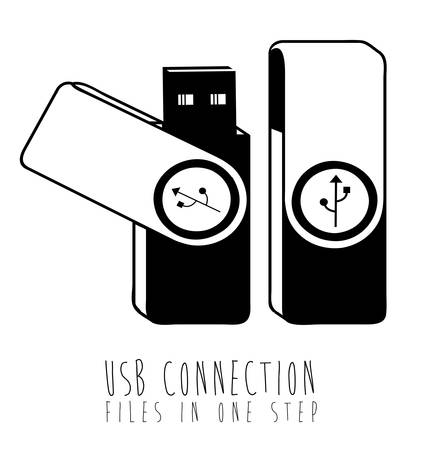 Gadget design over white background, vector illustrationのイラスト素材