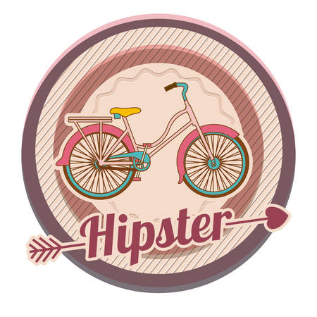 Bike lifestyle design over white background, vector illustrationのイラスト素材