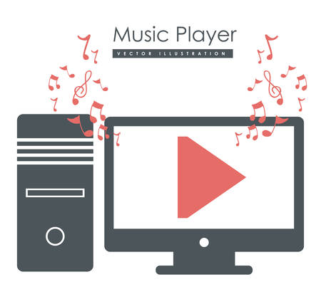 Technology design over white background, vector illustrationのイラスト素材