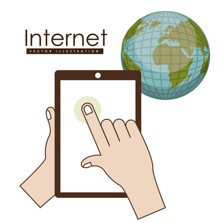 Technology design over white background, vector illustrationのイラスト素材