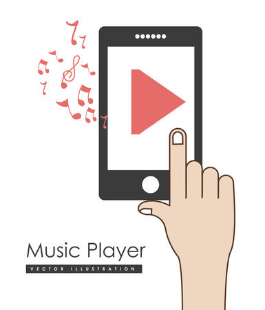 Technology design over white background, vector illustrationのイラスト素材