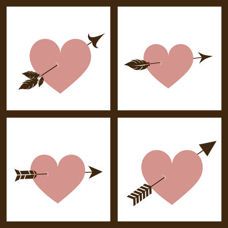 Love design over white background, vector illustrationのイラスト素材