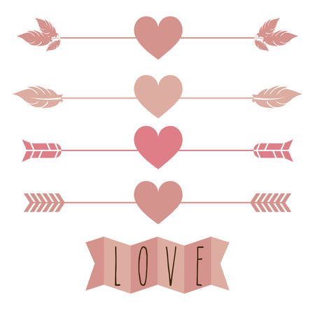 Love design over white background, vector illustrationのイラスト素材