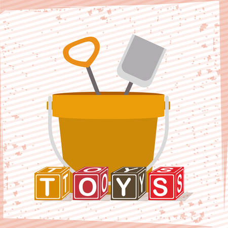Toys design over white background, vector illustrationのイラスト素材