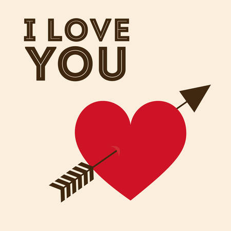 Love design over pink background, vector illustrationのイラスト素材