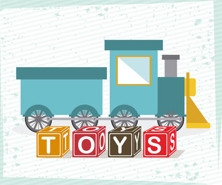 Toys design over white background, vector illustrationのイラスト素材
