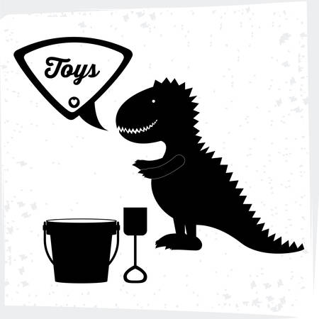 Toys design over white background, vector illustrationのイラスト素材