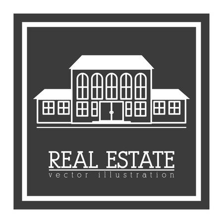 Real Estate design over white background, vector illustrationのイラスト素材