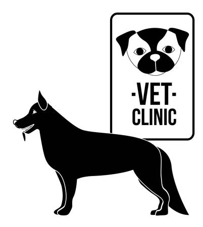 Pets Love design over white background, vector illustrationのイラスト素材