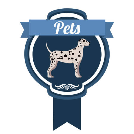 Pets Love design over white background, vector illustrationのイラスト素材