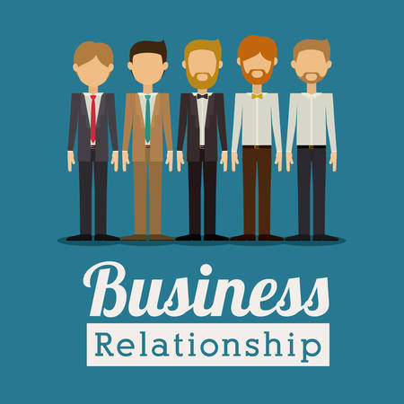 Business design over blue background, vector illustrationのイラスト素材