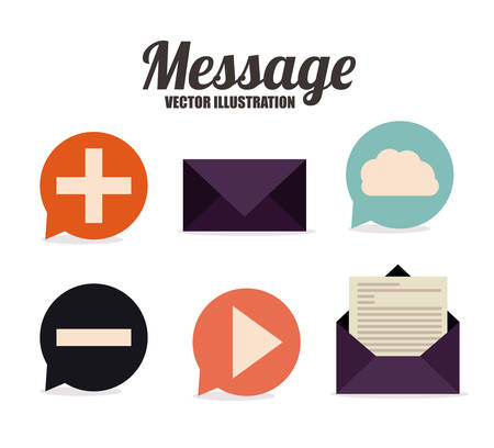 Letter design over white background, vector illustrationのイラスト素材