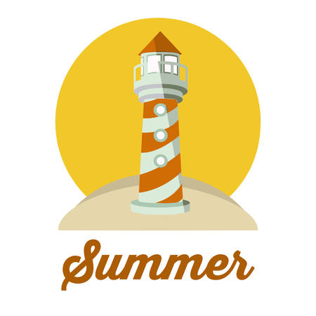 Summer design over white background, vector illustrationのイラスト素材