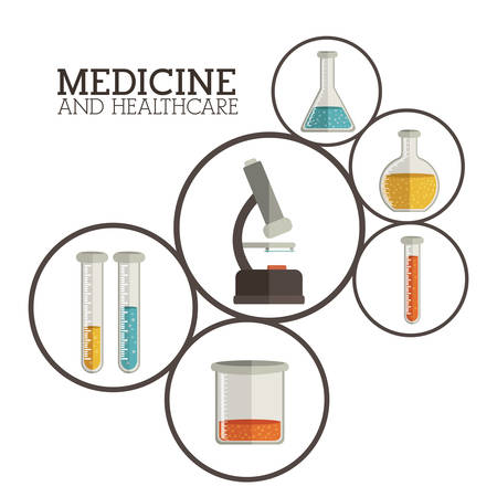 Medicine design over white background, vector illustrationのイラスト素材
