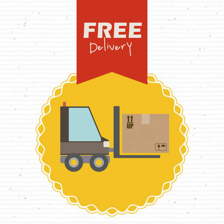 Delivery design over white background, vector illustrationのイラスト素材
