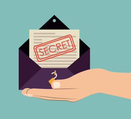 Letter design over blue background, vector illustrationのイラスト素材