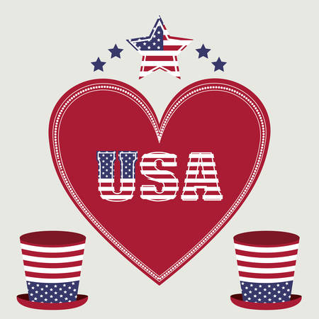 USA design over white background, vector illustrationのイラスト素材