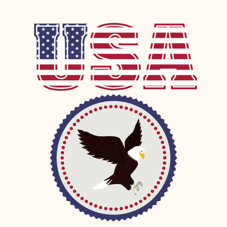 USA design over white background, vector illustrationのイラスト素材