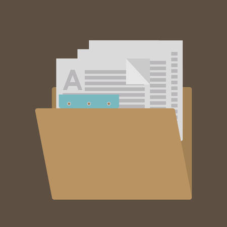 Blog design over folder background, vector illustrationのイラスト素材