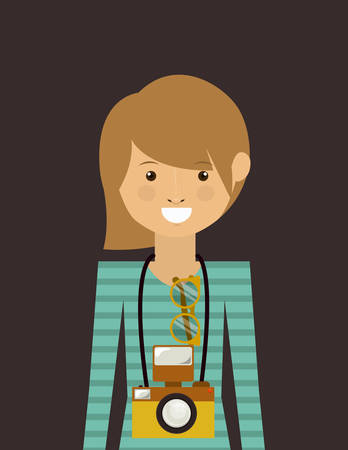 hipster design over grey background, vector illustrationのイラスト素材