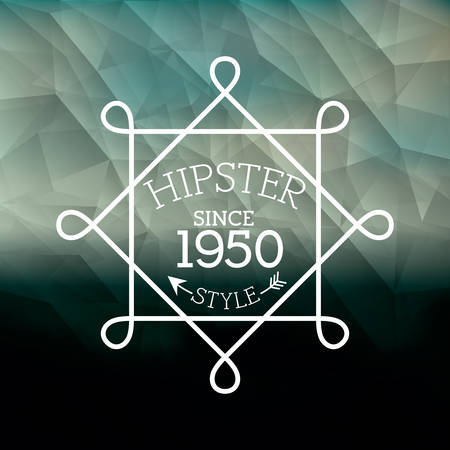 Hipster style design over crumpled background, vector illustrationのイラスト素材