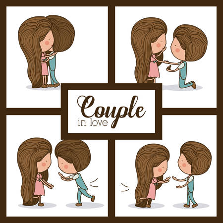 Love design over white background, vector illustrationのイラスト素材