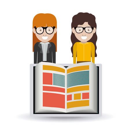 back to school design over white background, vector illustrationのイラスト素材