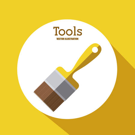 Tools design over yellow background, vector illustrationのイラスト素材
