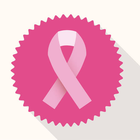 Breast cancer design over white background, vector illustrationのイラスト素材