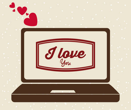 Love design over white background, vector illustrationのイラスト素材