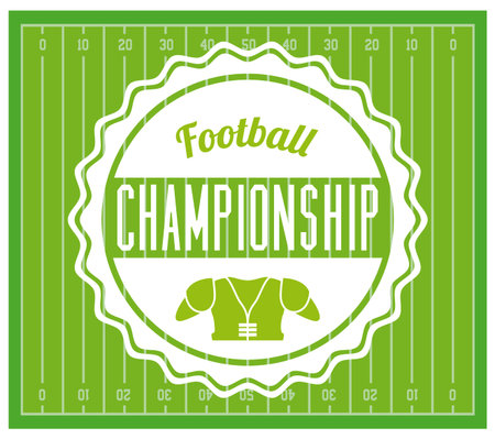 Football design over league background, vector illustrationのイラスト素材