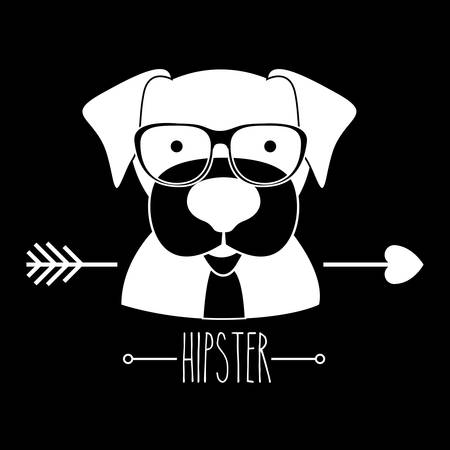 Hipster style design on animals, vector illustrationのイラスト素材