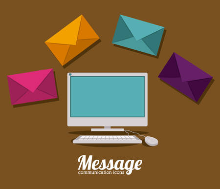 Communication digital design, vector illustration eps 10のイラスト素材
