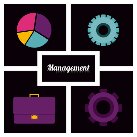 Management digital design, vector illustration eps 10のイラスト素材