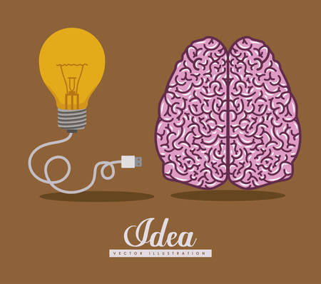 Brain digital design, vector illustration eps 10のイラスト素材