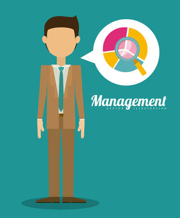 Management digital design, vector illustration eps 10のイラスト素材