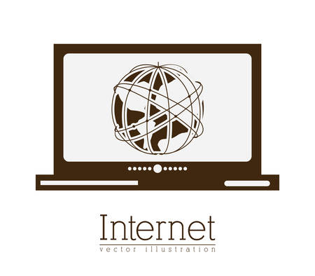 Internet icon digital design, vector illustration eps 10のイラスト素材