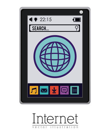 Internet icon digital design, vector illustration eps 10のイラスト素材