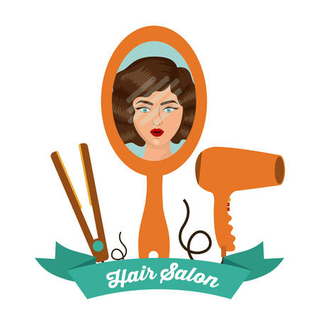 Hair Salon digital design, vector illustration eps 10のイラスト素材