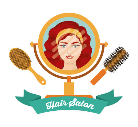 Hair Salon digital design, vector illustration eps 10のイラスト素材